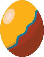 Easter Egg with Minimalist Pattern Style vector