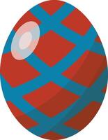Easter Egg with Minimalist Pattern Style vector