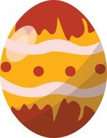 Easter Egg with Abstract Pattern Design vector