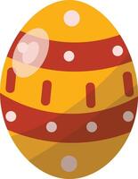 Easter Egg with Minimalist Pattern Style vector