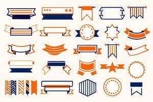 Decorative Bright Design Elements Collection vector