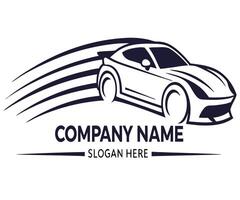 Dynamic Logo with Speed Lines Inspiration. vector