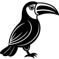 Stunning Toucan Bird Silhouette for Creative Design vector