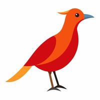 Isolated Bird Silhouette Clean Illustration vector