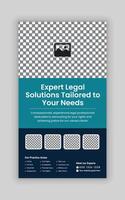 Law Consulting Web Vertical Banner Template, and law Story Post Template vector