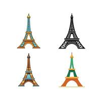 Eiffel tower stayle vector