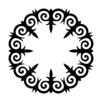 Kazakh round carpet ornament. Traditional pattern of Kazakh. Background, texture, design life of nomads. Ancient Turkic ornaments. Art, customs and traditions of Kazakhstan. Decorative art of nomads vector