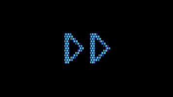 Videocassette recorder , VCR Play Animation. VHS defects, artifacts and noise. video