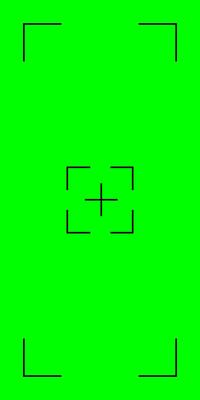 Chroma key vertical green screen with tracker points. Ideal for special effects in social media vertical videos. flat design.