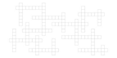 Crossword puzzle pattern with empty word boxes. Flat design for newspaper and web. vector