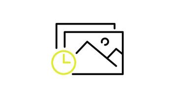Image Icon Animation icon animation. transparent background video