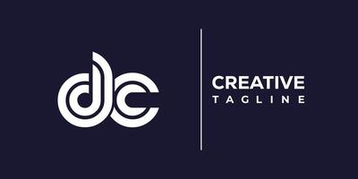 dc abstract minimalist letters Logo Monogram. vector