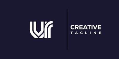 vr abstract minimalist letters Logo Monogram. vector