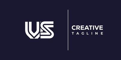 vs abstract minimalist letters Logo Monogram. vector