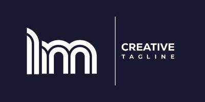lm abstract minimalist letters Logo Monogram. vector