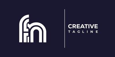 fn abstract minimalist letters Logo Monogram. vector