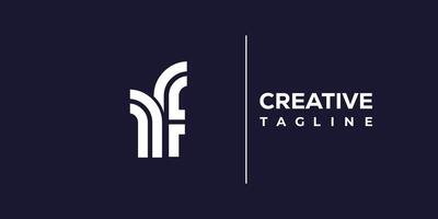 rf abstract minimalist letters Logo Monogram. vector