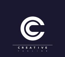 c abstract minimalist letters Logo Monogram. vector