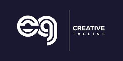 eg abstract minimalist letters Logo Monogram. vector