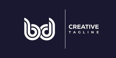 bd abstract minimalist letters Logo Monogram. vector