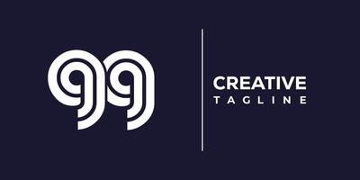 gg abstract minimalist letters Logo Monogram. vector