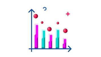 Trending Down A Colorful Data Visualization of Decreasing Values video