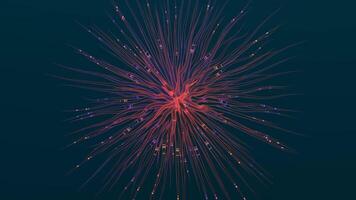 Vibrant particles swirl to create a mesmerizing music VJ loop video