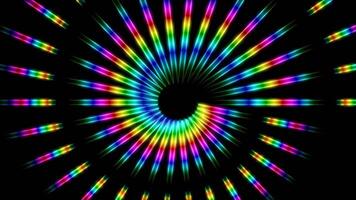 Colorful abstract spiral motion design for immersive VJ loop experience video