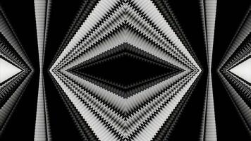 Dynamic black and white geometric VJ loop perfect for music enhancement video