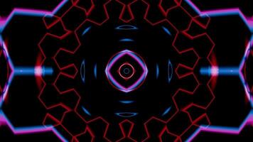 Kaleidoscopic patterns create an endless VJ loop for immersive music experiences video