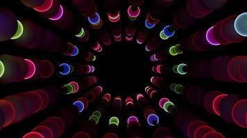 Vibrant kaleidoscope patterns spinning in a mesmerizing loop for music scenes video