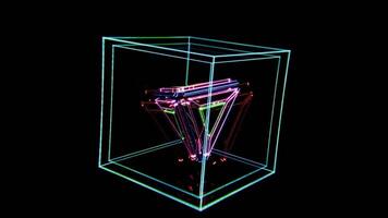 Dynamic kaleidoscope patterns for immersive music experiences video