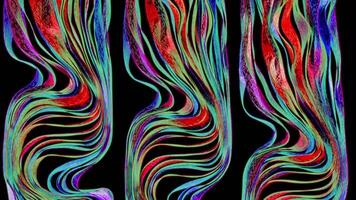 Endless kaleidoscope of vibrant colors creating mesmerizing VJ loop patterns video