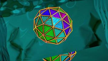 Captivating kaleidoscope sphere for vibrant VJ loop performances video