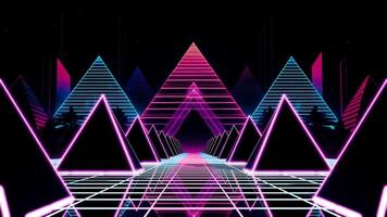 Create mesmerizing VJ loops with vibrant neon patterns for music events video
