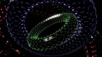 Kaleidoscope patterns enhance the visual experience at music events video