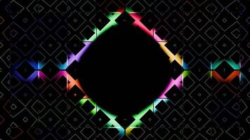 Dynamic geometric abstraction in vibrant motion for immersive music experiences video