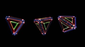 crio deslumbrante vj rotações com vibrante formas e padrões para seu Próximo evento video