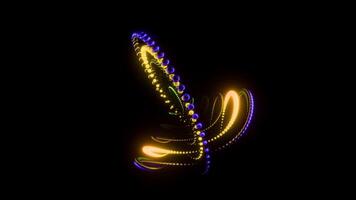 Creating mesmerizing VJ loop for immersive music experiences in vibrant colors video