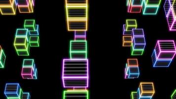 Colorful geometric patterns dance in harmony for mesmerizing music visuals video