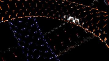 Dynamic LED patterns create mesmerizing VJ loop for music events video