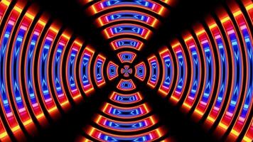 Experience vibrant circular wave animations enhancing your music journey video