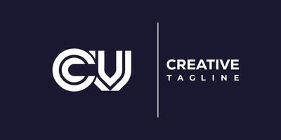 cv abstract minimalist letters Logo Monogram. vector
