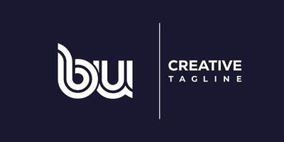 bu abstract minimalist letters Logo Monogram. vector