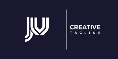 jv abstract minimalist letters Logo Monogram. vector