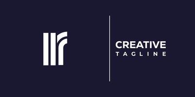ir abstract minimalist letters Logo Monogram. vector