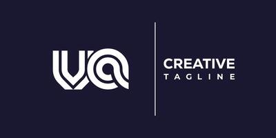 va abstract minimalist letters Logo Monogram. vector
