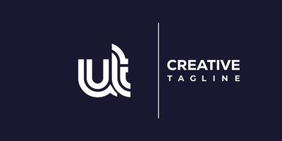 ut abstract minimalist letters Logo Monogram. vector