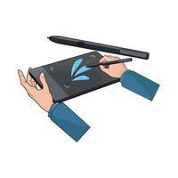 Digital Sketchpad for Artists vector
