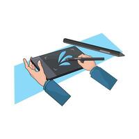 Digital Sketchpad for Artists illustration vector